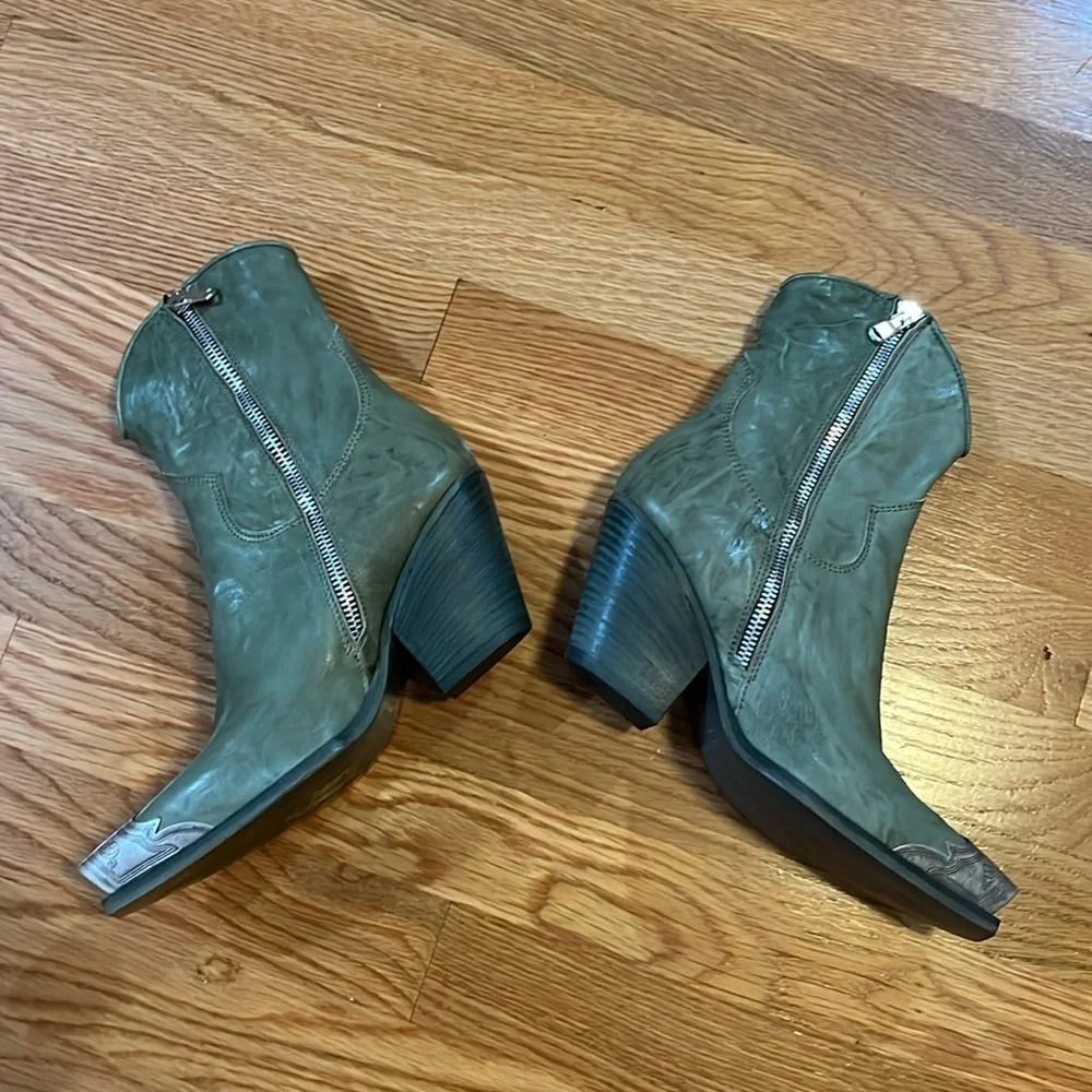 Free People Brayden Western Boot - Succulent Color Size 6 NEW - Picture 6 of 15